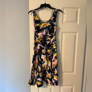 Apt 9 tropical floral dress a-line vacation skater dress sleeveless fit & flare
